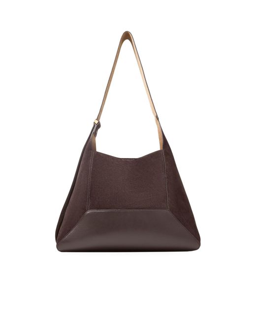 Jimmy Choo Brown Hobo Diamond Shoulder Bag