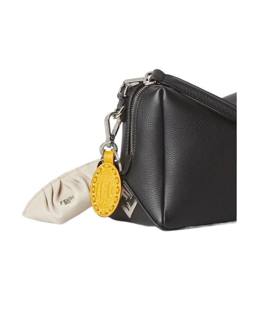 Fendi Metallic Selleria Key Ring for men