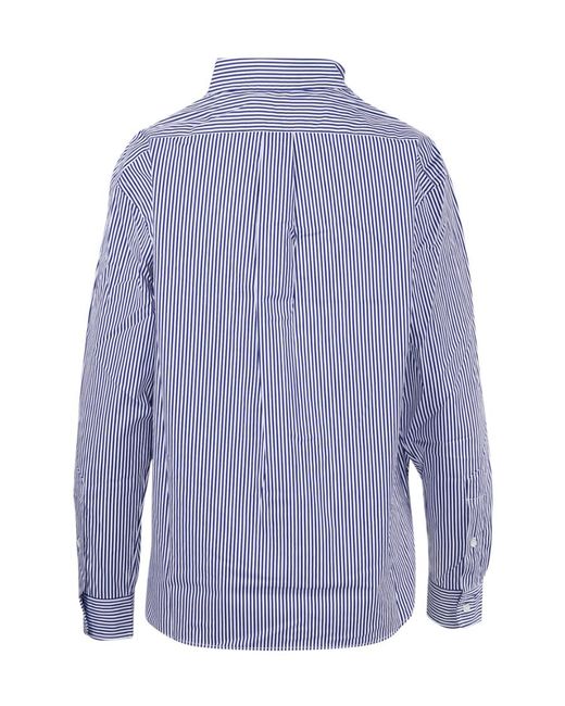 Polo Ralph Lauren Blue Pony Embroidered Striped Shirt