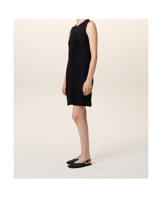 AMI Black Straight Short Dress