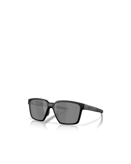 Oakley Gray Geometric Frame Sunglasses for men