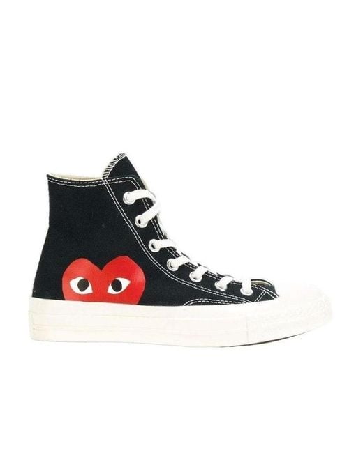 COMME DES GARÇONS PLAY Multicolor Comme Des Garcons Play X Converse Printed High-Top Casual Trainers for men