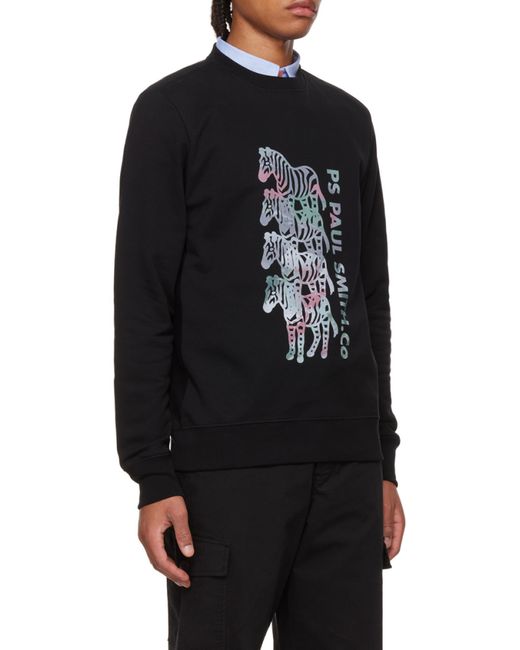 Paul Smith Black Zebra Stack Pullover for men