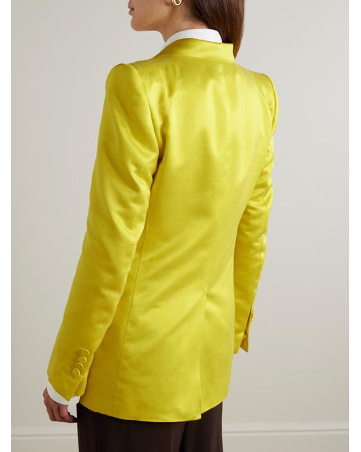 Tom Ford Yellow Double-Breasted Suit Jacket