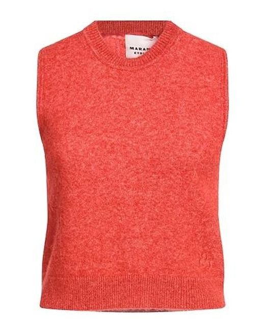 Isabel Marant Red Sleeveless Knit Top