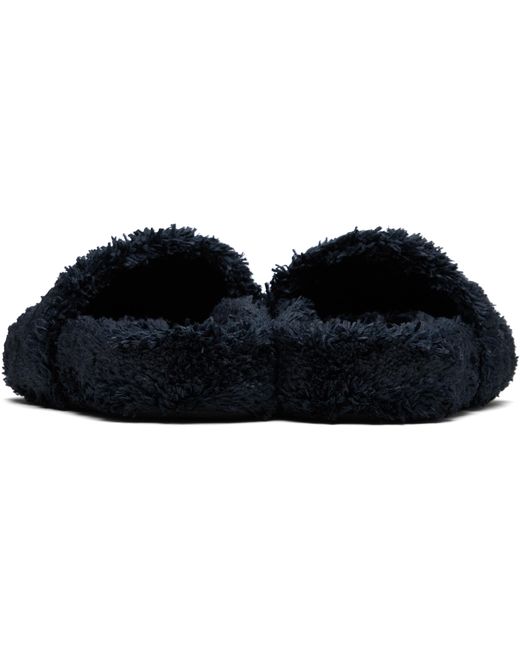 MM6 by Maison Margiela Black Spugna Vichy Slippers