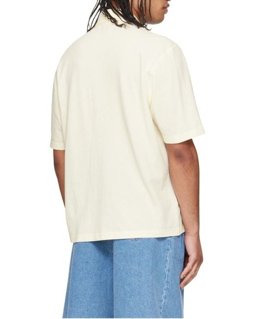 AMI White Ami Ami De Coeur Short-Sleeved Polo Shirt for men