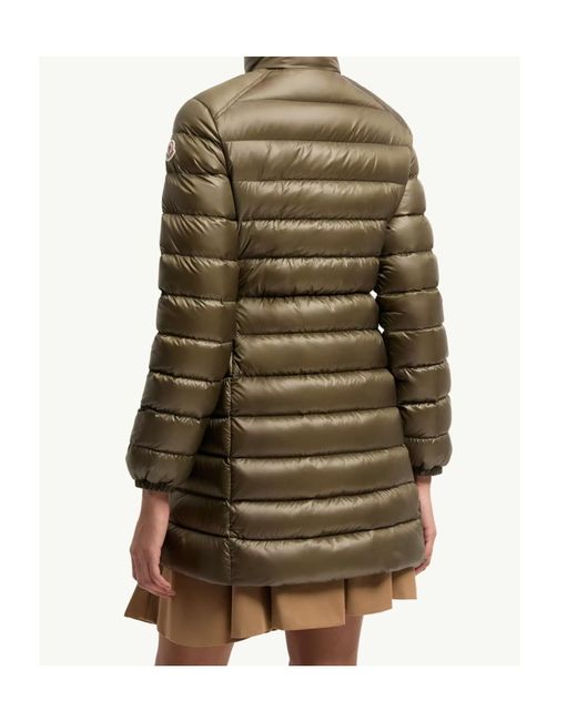 Moncler Green Slim Long Down Jacket