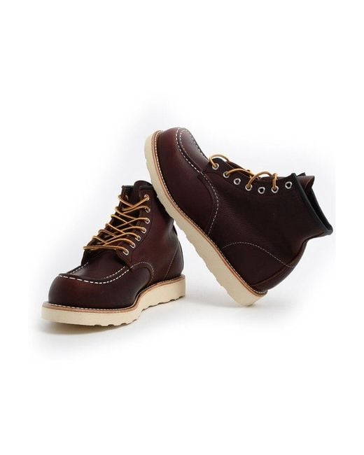 Red Wing Brown Moc 6 Lace-Up Boots for men