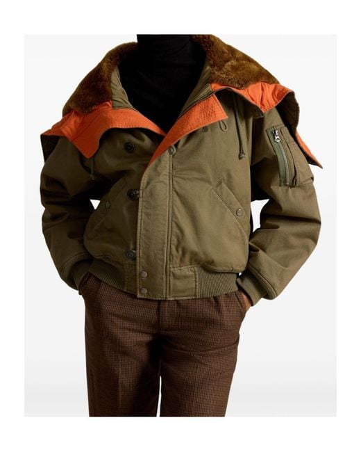 Polo Ralph Lauren Green Hooded Flight Jacket