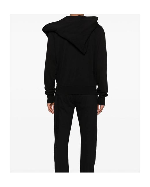 Rick Owens Black Mountain Zip-Up Hoodie for men