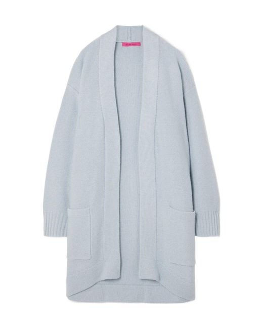 The Elder Statesman Blue Oversized Cardigan
