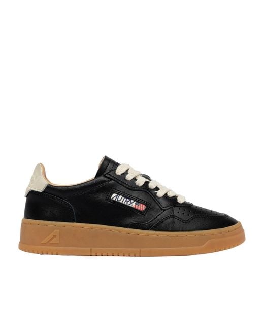 Autry Black Low-Top Sneakers