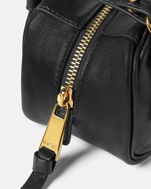 Versace Black Tag Bowling Zipped Mini Bag