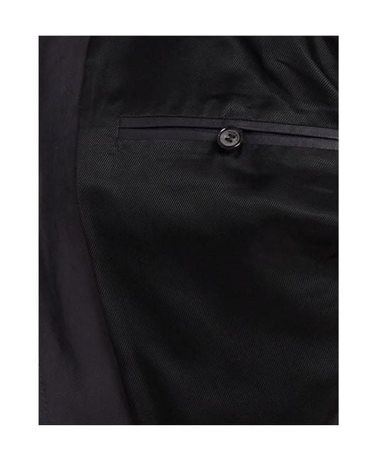 Magda Butrym Blue Leather Shearling Jacket