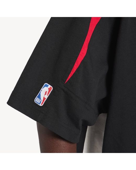 Balenciaga Black Nba Collaboration Oversized T-Shirt for men