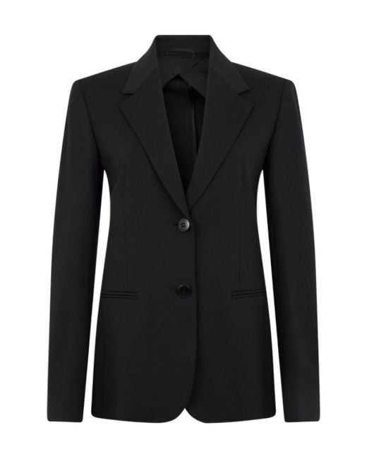 Max Mara Black Studio Falesia Single-Breasted Blazer