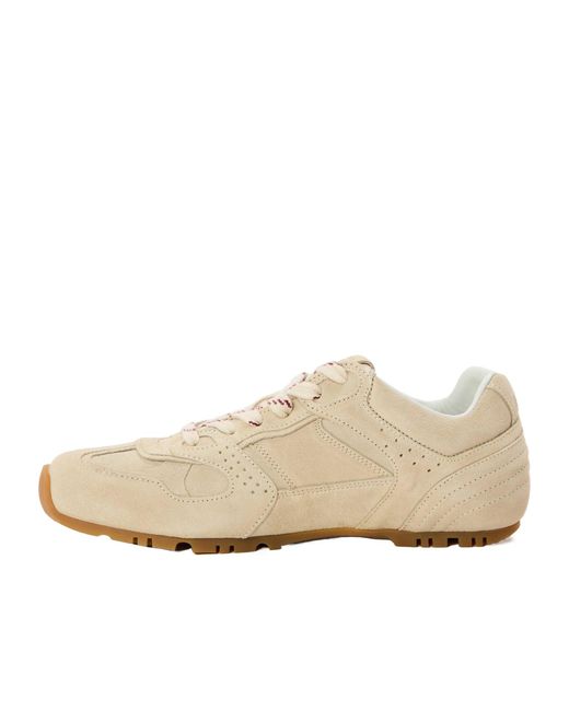 Alohas Natural Lace-Up Sneakers