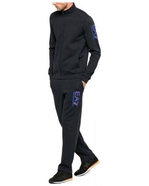 EA7 Black Dark Sports Suit for men