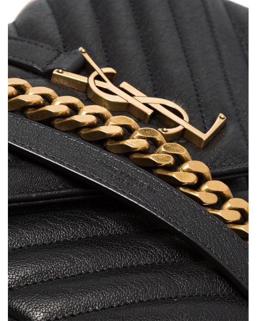 Saint Laurent Black College Medium Shoulder Bag