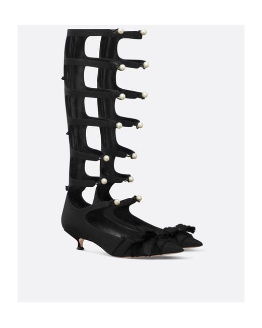 Dior White Aable Heeled Boot