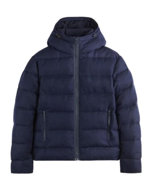 Fay Blue Double-Zip Hooded Coat for men