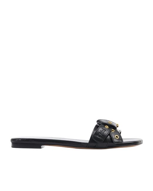 Chloé White Chloé Mae Knot-Detailed Slides