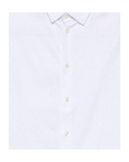 Giorgio Armani White Long-Sleeved Shirt for men