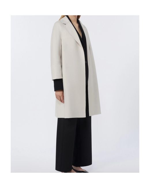 Max Mara White 'S Arona Belted Coat