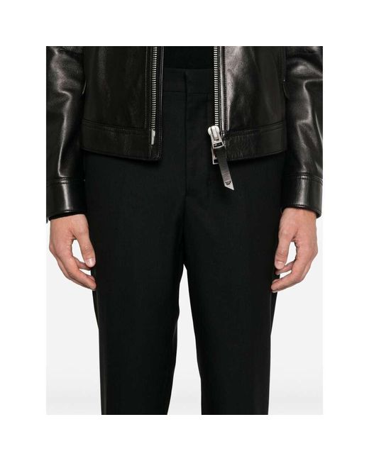 AMI Black Tailored Trousers for men