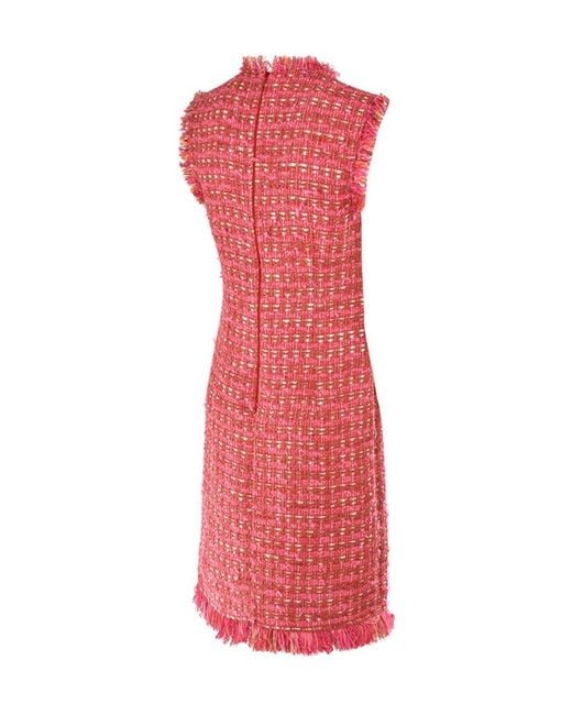 Moschino Pink Round-Necked Sleeveless Dress