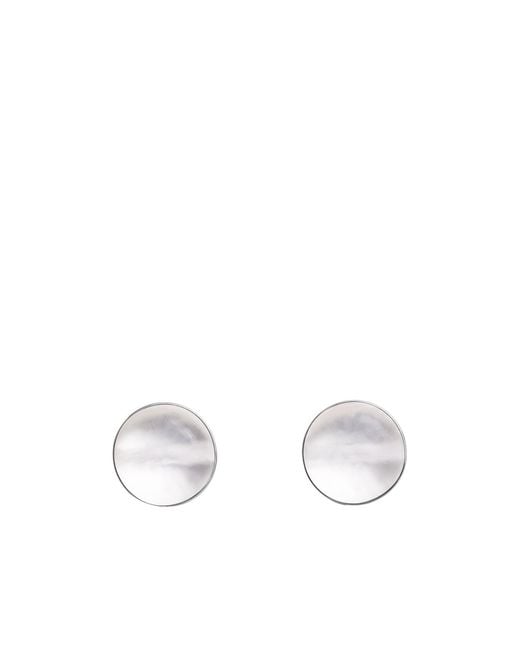 Alaïa White Sphere Earrings