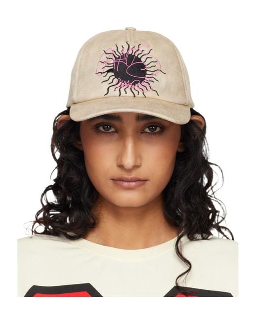 Vivienne Westwood Multicolor Marble Denim Baseball Cap