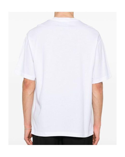 Versace Jeans White V-Emblem T-Shirt for men