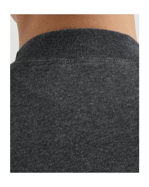 Brunello Cucinelli Gray Long-Sleeve Mock-Neck T-Shirt for men