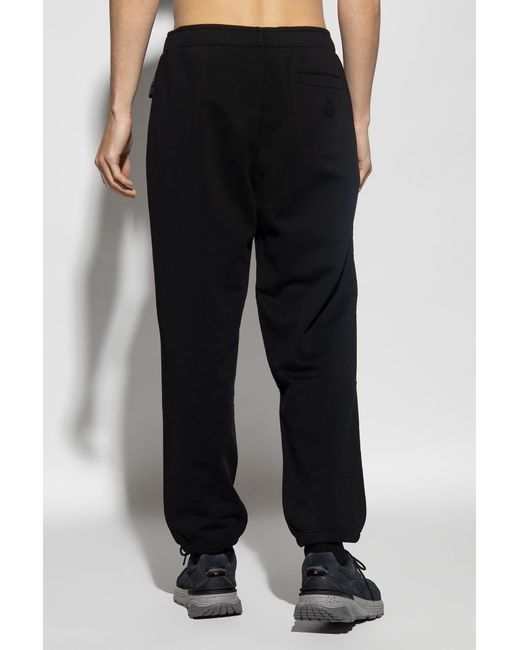 Moncler Black Logo Jogging Trousers for men