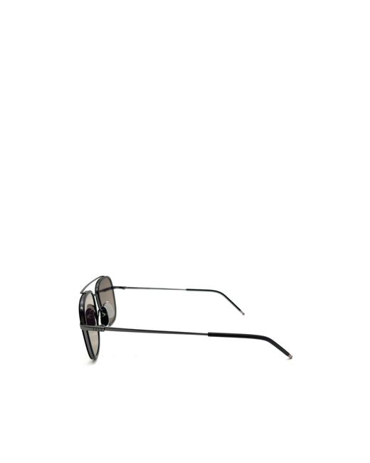 Thom Browne Metallic Eyewear Aviator Frame Sunglasses for men