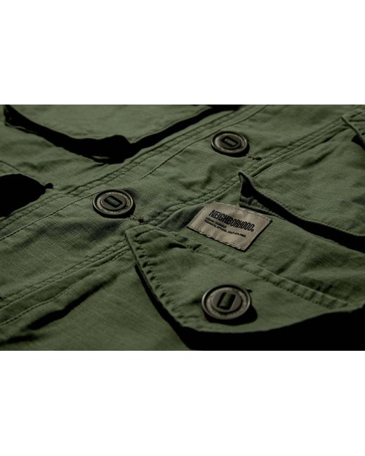 Neighborhood Green Cotton Jacket for men