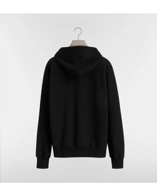 Dior Black Hooded Sweatshirt With Embroidery, Relaxed Fit for men