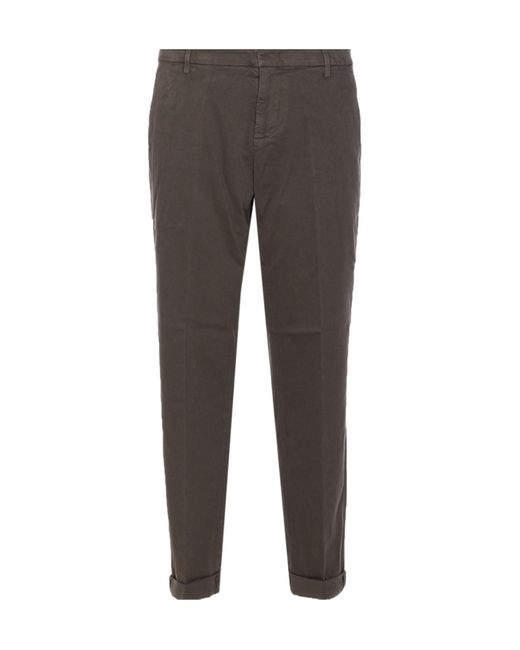 Dondup Gray Gaubert Regular Fit Pants for men