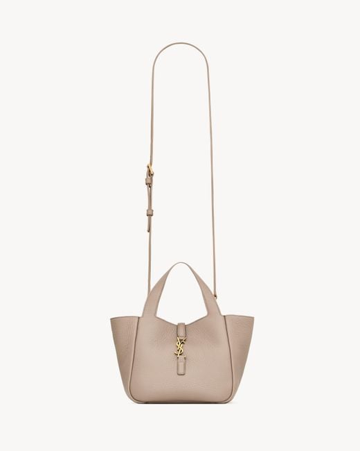 Saint Laurent Natural Double-Handle Shoulder Bag
