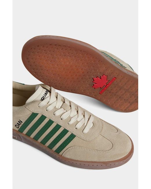 DSquared² Green Boxer Low-Top Sneakers for men