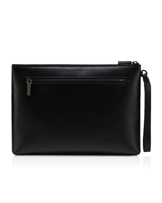 Christian Louboutin Black Kosmica Pouch Bag for men