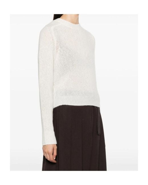 Lisa Yang White Long-Sleeved Sweater