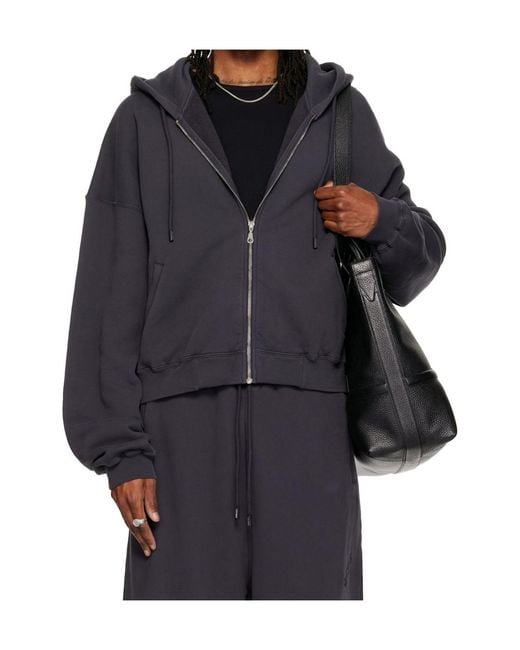 Lu'u Dan Black Zipper Hoodie for men