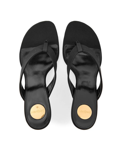Saint Laurent Black High-Heeled Sandals