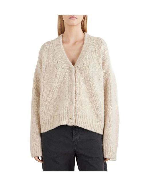 Nili Lotan Natural Wool And Cashmere-Blend Cardigan