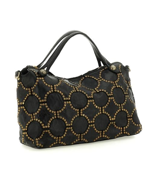 Campomaggi Black Zippered Shoulder Bag