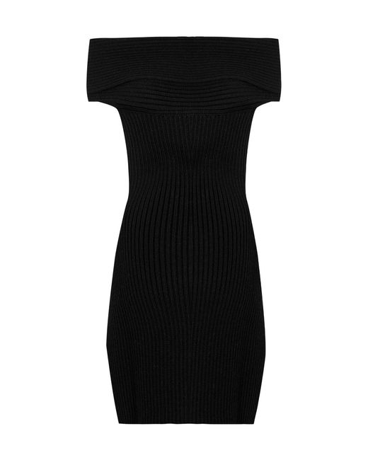 Givenchy Black Shoulder Mini Dress