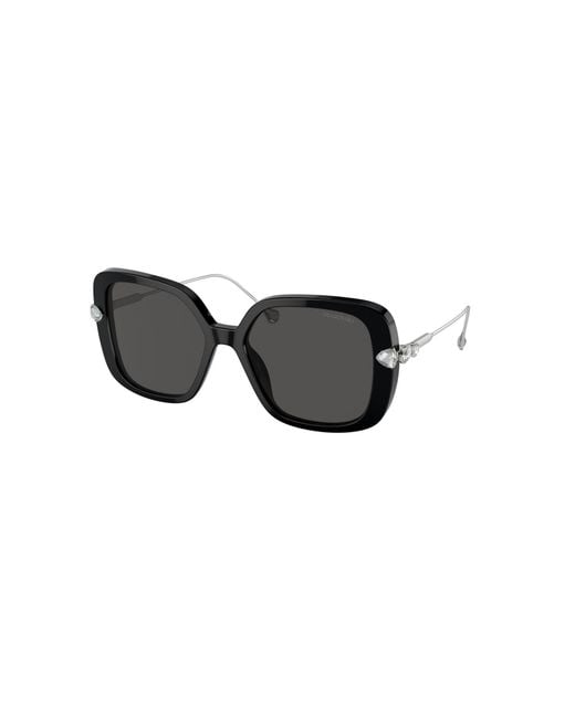 Swarovski Multicolor Oversized Square Frame Sunglasses